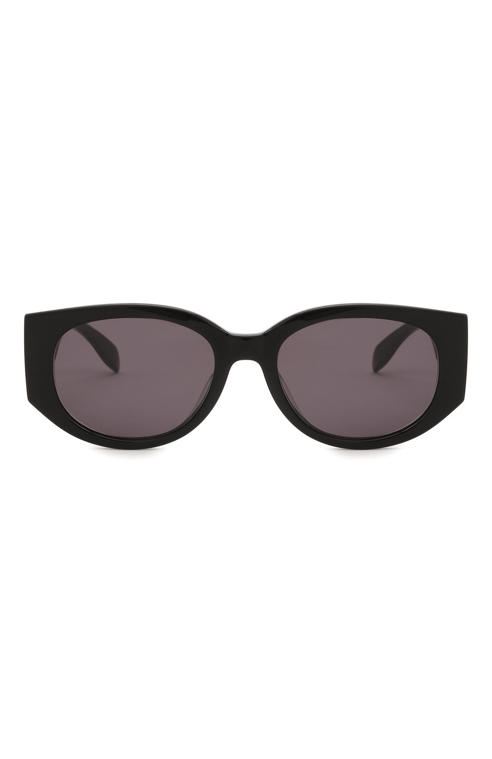 Женские солнцезащитные очки ALEXANDER MCQUEEN черного цвета, арт. 669320/J0740 | Фото 3 (Материал: Пластик; Тип очков: С/з; Оптика Гендер: оптика-женское; Очки форма: Овальные)