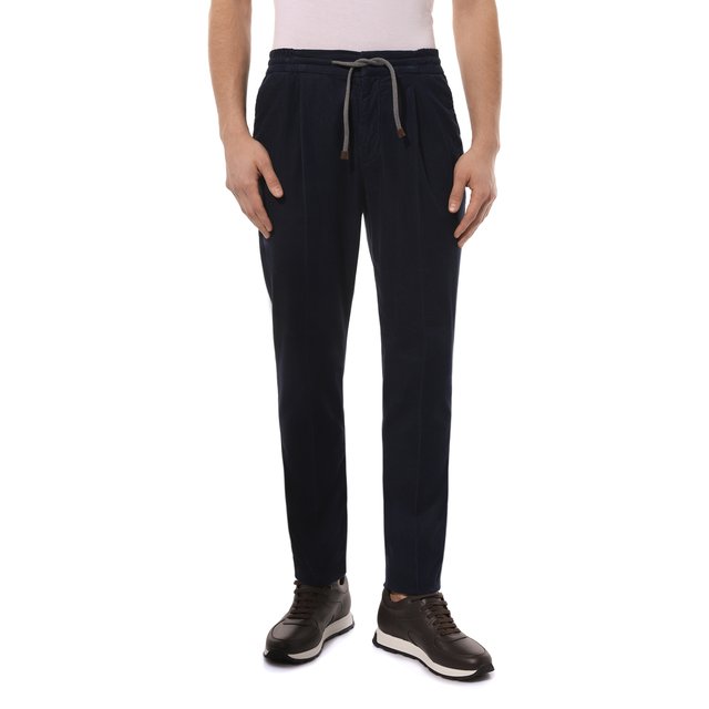 фото Хлопковые брюки brunello cucinelli