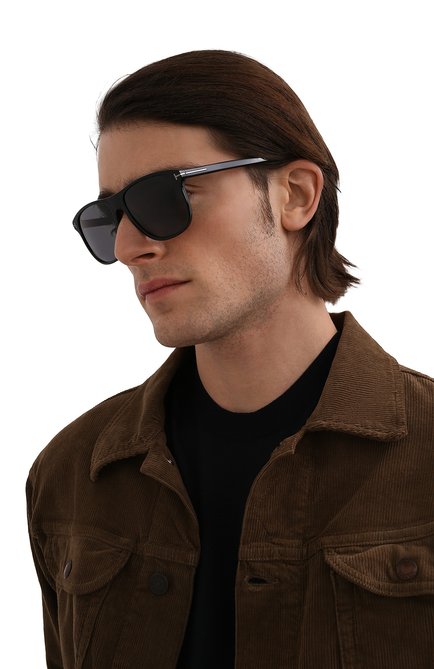Мужские солнцезащитные очки TOM FORD черного цвета, арт. TF905-N 01D | Фото 2 (Тип очков: С/з; Кросс-КТ: С/з-мужское; Оптика Гендер: оптика-мужское; Очки форма: Квадратные)