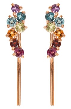 Женские серьги SECRETS JEWELRY разноцветного цвета, арт. СРСП00904 | Фото 1 (Материал: Серебро)