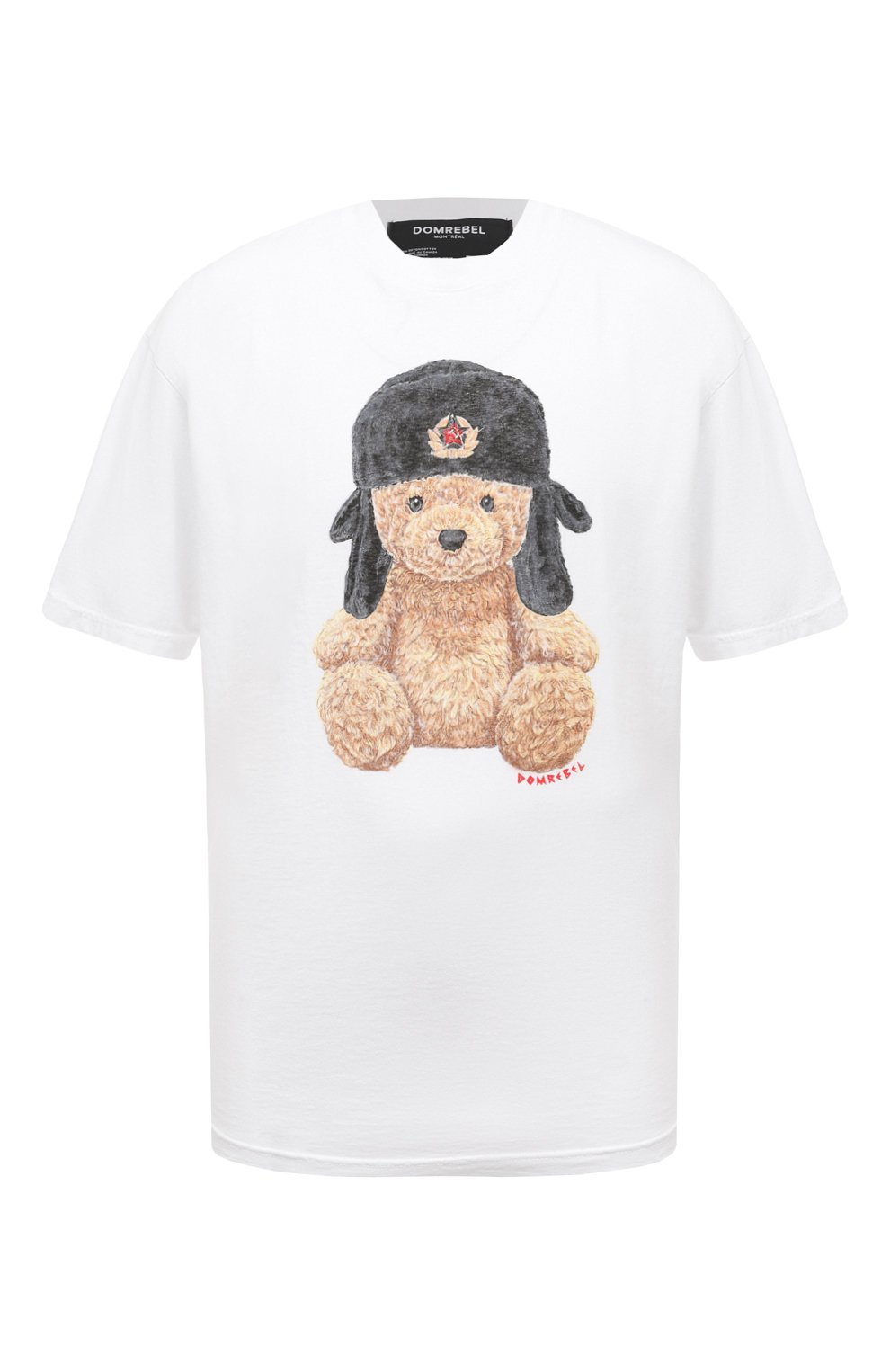 Хлопковая футболка DOMREBEL RUSSIA HAT/T-SHIRT