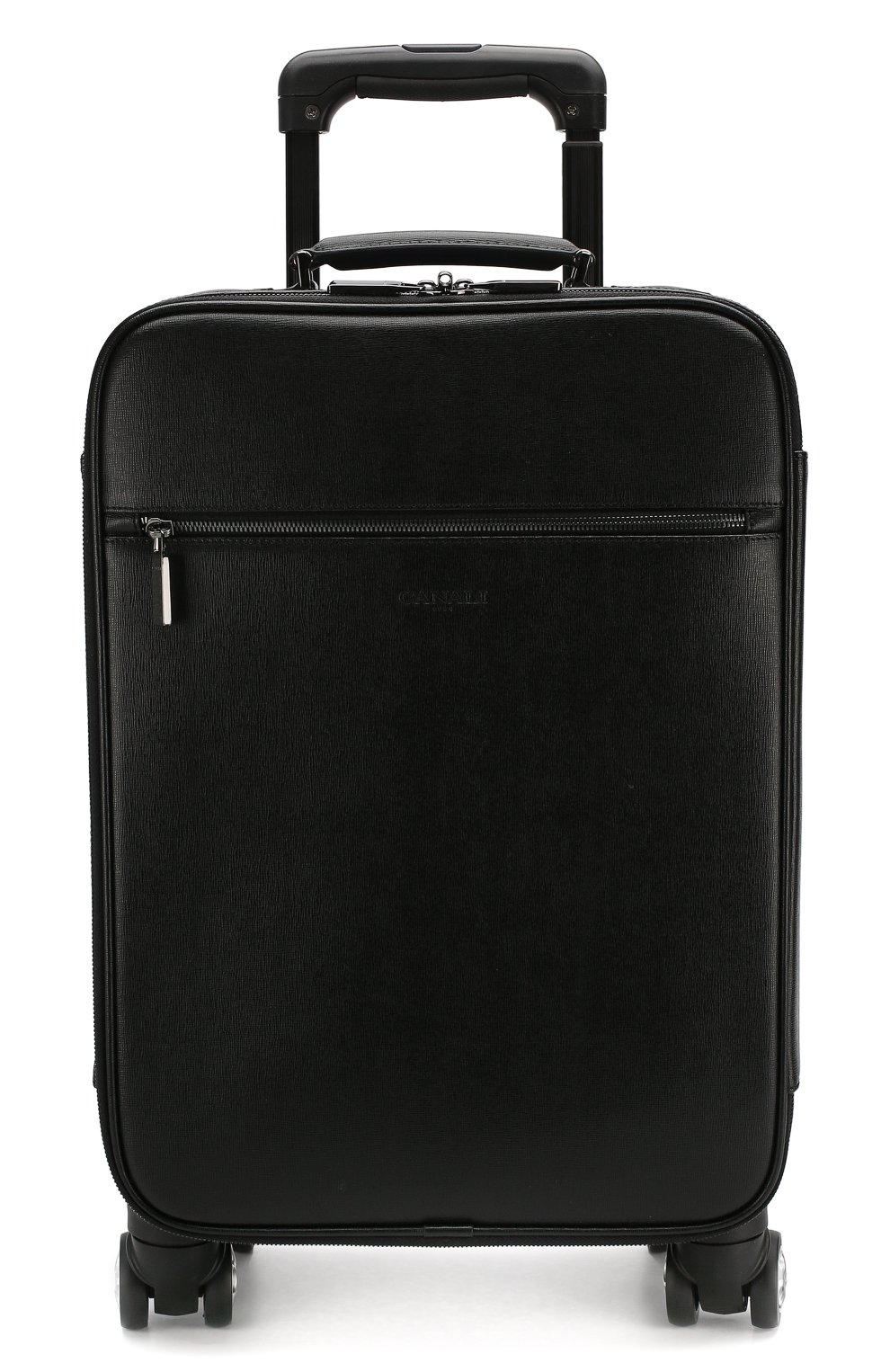 Мужской кожаный чемодан CANALI черного цвета, арт. P325408/NA00053 | Фото 4 (Материал: Натуральная кожа; Статус проверки: Проверена категория; Размер: large; Ограничения доставки: oversized)