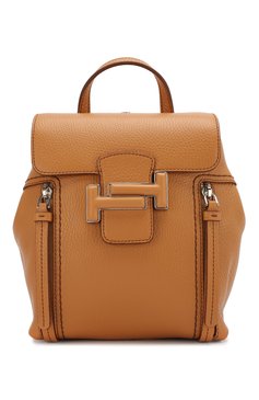 Женский рюкзак double t TOD’S желтого цвета, арт. XBWD0TG0100JM7 | Фото 1 (Размер: medium; Материал: Натуральная кожа; Стили: Кэжуэл; Статус проверки: Проверена категория)