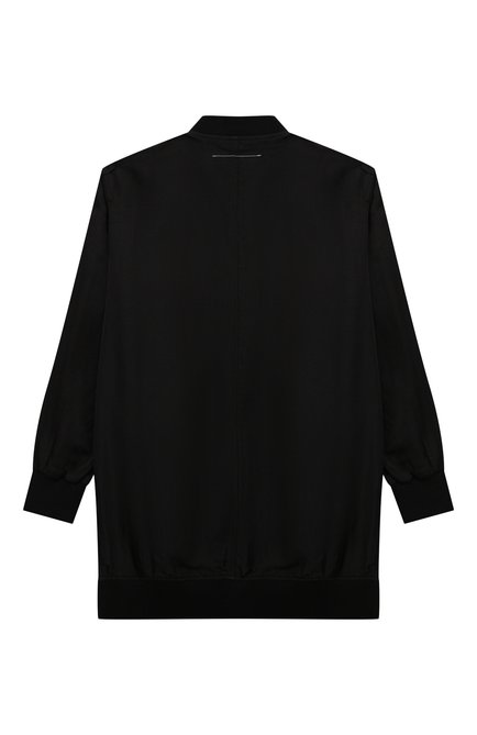 Детская куртка MM6 черного цвета, арт. M60075-MM035 | Фото 2 (Рукава: Длинные; Материал внешний: Синтетический материал; Девочки Кросс-КТ: Куртка-верхняя одежда; Ростовка одежда: 10 - 11 лет | 140 - 146см, 12 лет | 152 см, 13 - 15 лет | 158 см, 16 лет | 164 см, 4 года | 104 см, 6 лет | 116 см, 8 лет | 128 см)