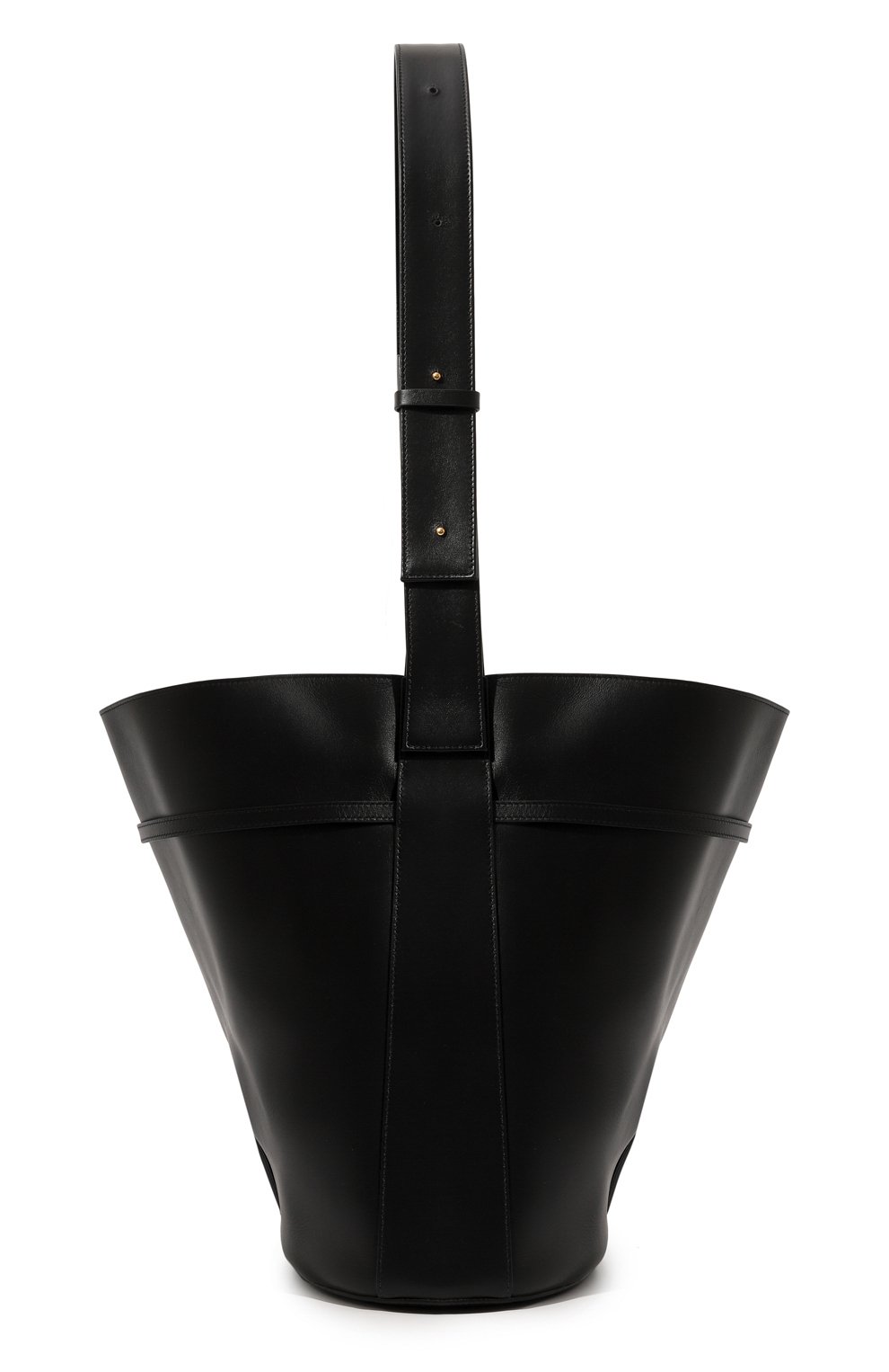 Женск ая сумка bucket sigma NEOUS черного цвета, арт. 00025A | Фото 5 (Сумки-технические: Сумки top-handle; Размер: medium; Материал: Натуральная кожа; Материал сплава: Проставлено; Драгоценные камни: Проставлено)