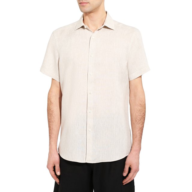 фото Льняная рубашка ermenegildo zegna