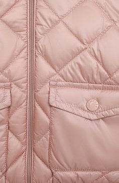 Детского пуховая куртка MONCLER светло-розового цвета, арт. H1-951-1A000-15-53048/9-12M | Фото 3 (Кросс-КТ НВ: Куртки)