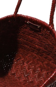 Женский сумка-тоут gora mini DRAGON DIFFUSION бордового цвета, арт. 8809 | Фото 5 (Сумки-технические: Сумки-шопперы; Материал: Натуральная кожа; Материал сплава: Проставлено; Размер: mini; Драгоценные камни: Проставлено)