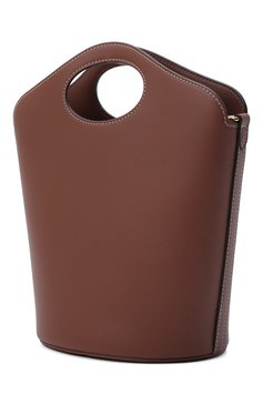 Женская сумка pocket  small BURBERRY коричневого цвета, арт. 8046241 | Фото 4 (Сумки-технические: Сумки top-handle; Материал: Натуральная кожа; Ремень/цепочка: На ремешке; Размер: small)