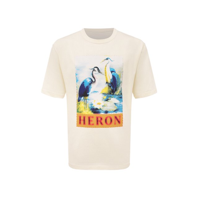 Хлопковая футболка Heron Preston HMAA032F22JER0140146