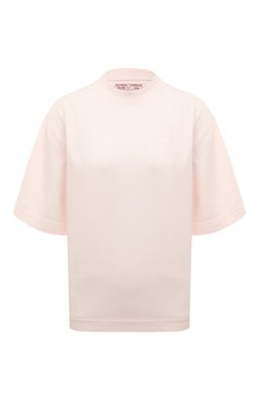 Женская хлопковая футболка HTC розового цвета, арт. 23SHTTS020 | Фото 1 (Принт: Без принта; Рукава: Короткие; Длина (для топов): Стандартные; Материал сплава: Проставлено; Материал внешний: Хлопок; Стили: Спорт-шик; Женское Кросс-КТ: Футболка-одежда; Драгоценные камни: Проставлено)