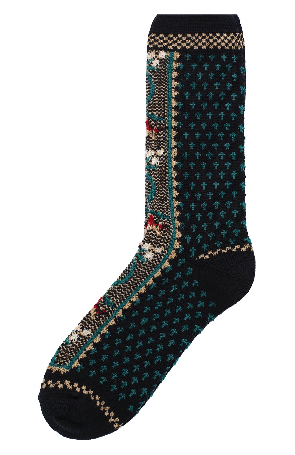 Женские носки ANTIPAST синего цвета, арт. HA-12 | Фото 1 (Материал внешний: Шерсть)