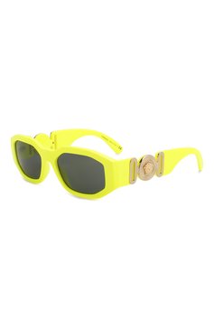 Женские солнцезащитные очки VERSACE желтого цвета, арт. 4361-532187 | Фото 1 (Кросс-КТ: С/з-унисекс; Региональные ограничения белый список (Axapta Mercury): RU; Тип очков: С/з; Оптика Гендер: оптика-унисекс; Очки форма: Прямоугольные)