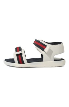 Мужского кожаные сандалии GUCCI белого цвета, арт. 257759/BLN10 | Фото 2 (Материал внутренний: Не назначено; Региональные ограничения белый список (Axapta Mercury): Не проставлено, RU; Нос: Не проставлено; Статус проверки: Проверена категория)
