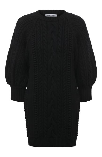 Женское шерстяное платье DICE KAYEK черного цвета по цене 123000 руб., арт. FW22K80710/PSM | Фото 1