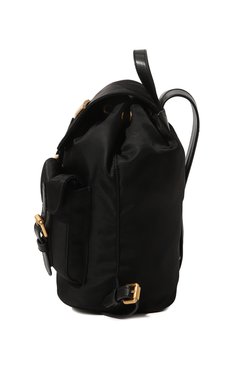 Женский рюкзак MOSCHINO черного цвета, арт. 2317 B7601/8202 | Фото 4 (Размер: medium; Материал сплава: Проставлено; Материал: Текстиль; Драгоценные камни: Проставлено; Стили: Кэжуэл)