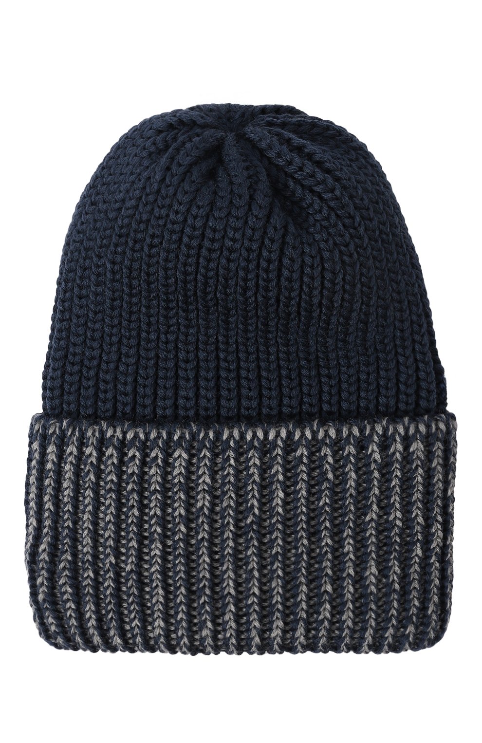 Детского шерстяная шапка CATYA темно-синего цвета, арт. 327712 | Фото 1 (Материал: Текстиль, Шерсть; Материал сплава: Проставлено; Нос: Не проставлено)