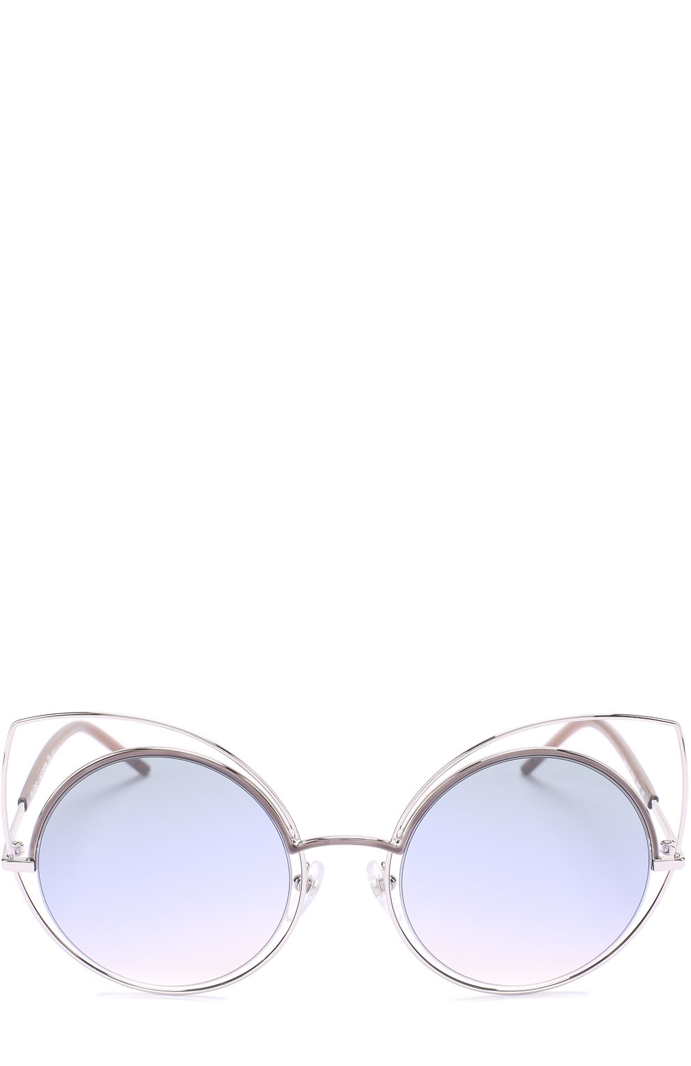 Женские солнцезащ итные очки MARC JACOBS (THE) серебряного цвета, арт. MARC 10 TYY | Фото 2 (Материал внутренний: Не назначено; Региональные ограничения белый список (Axapta Mercury): Не проставлено; Нос: Не проставлено; Тип очков: С/з)