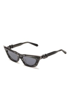 Женские солнцезащитные очки VALENTINO серого цвета, арт. VLS-113B | Фото 1 (Тип очков: С/з; Оптика Гендер: оптика-женское; Очки форма: Cat-eye)