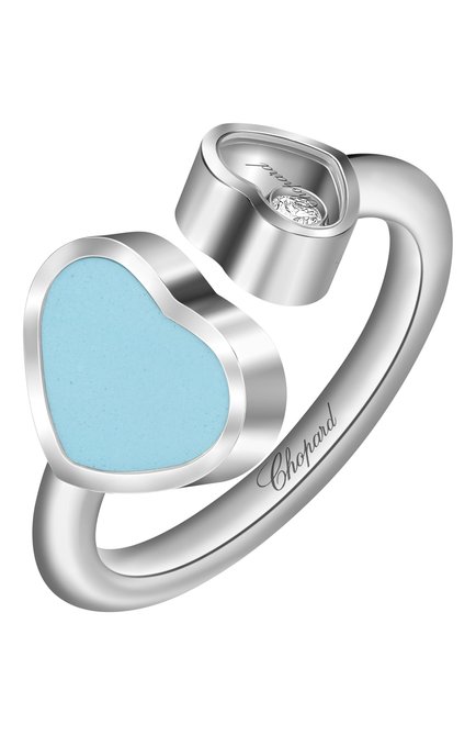 Женские кольцо CHOPARD бесцветного цвета, арт. 829482-1410 | Фото 1 (Материал сплава: Белое золото; Драгоценные камни: Бриллианты)