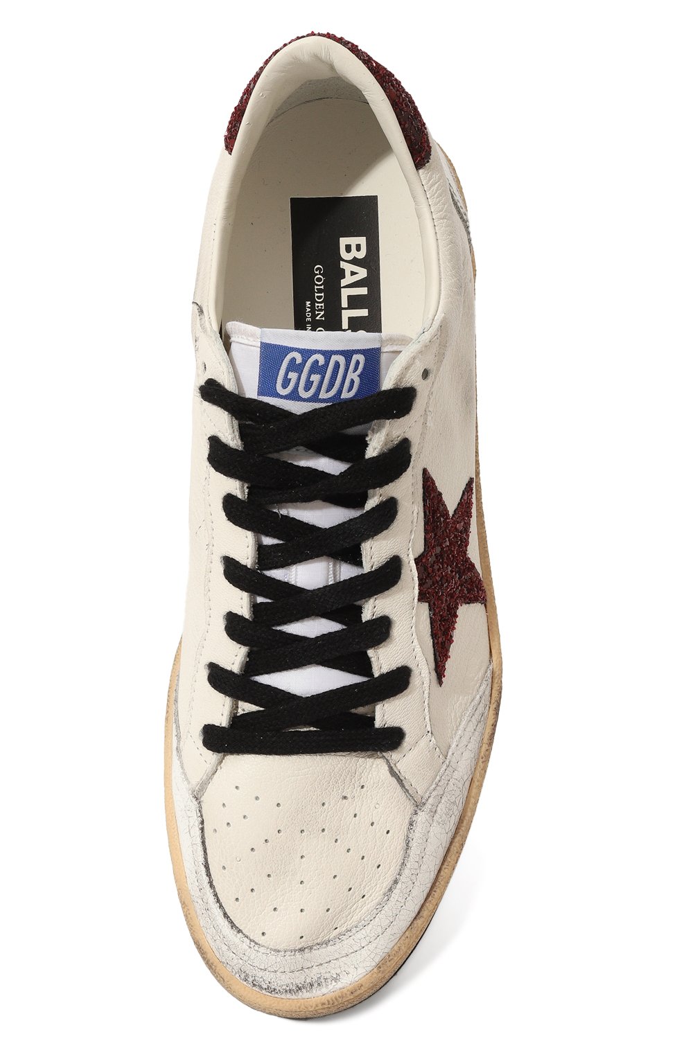 Кожаные кеды Ball Star Golden Goose Deluxe Brand  GWF00117.F003222 Фото 6