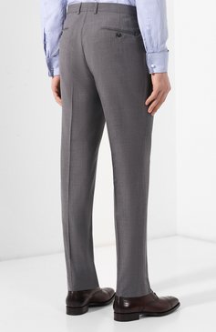 Мужской шерстяной костюм Z ZEGNA серого цвета, арт. 524729/2XPWGX | Фото 5 (Материал внешний: Шерсть; Рукава: Длинные; Костюмы М: Однобортный; Стили: Классический)