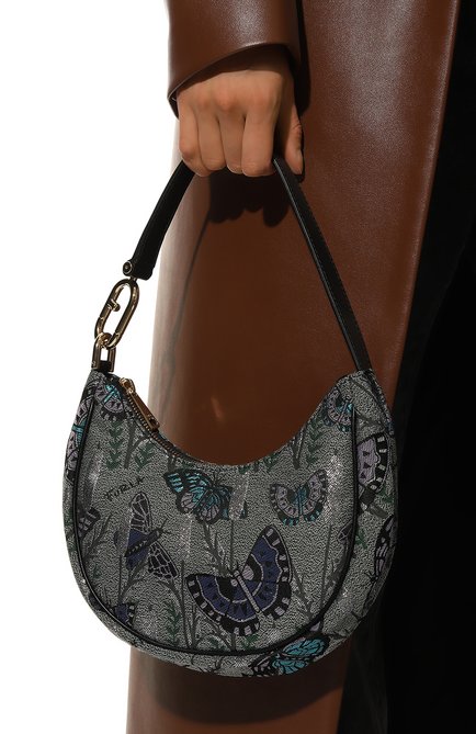 Женская сумка furla primavera small FURLA светло-зеленого цвета, арт. WB00475/BX1191 | Фото 2 (Размер: small; Материал: Текстиль)