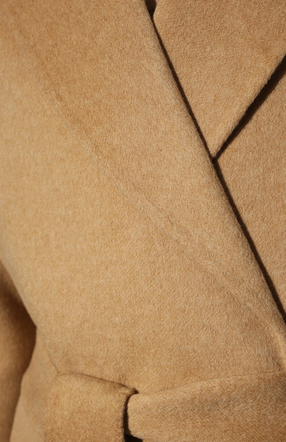 Женское шерстяное пальто RE VERA бежевого цвета, арт. 23W-23-704 | Фото 5 (Материал внешний: Шерсть; Рукава: Длинные; Длина (верхняя одежда): Длинные; 1-2-бортные: Двубортные; Стили: Кэжуэл)
