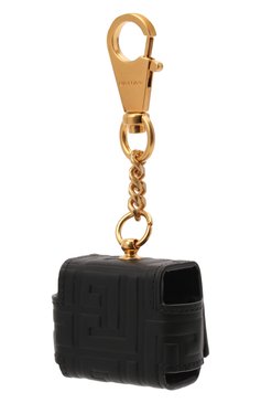 Кожаный чехол для airpods pro BALMAIN черного цвета, арт. WN0QG143/LESP | Фото 3 (Материал: Натуральная кожа; Женское Кросс-КТ: Кожа AirPods)