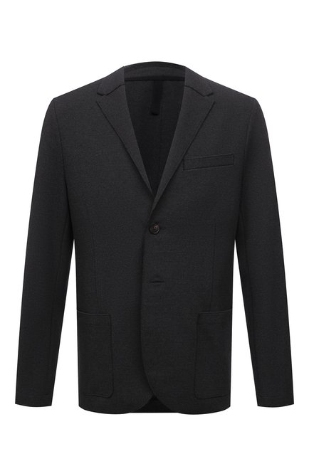 Мужской хлопковый пиджак HARRIS WHARF LONDON темно-серого цвета по цене 48350 руб., арт. C8G22PBR | Фото 1