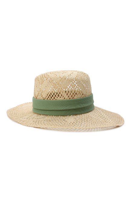 Женская шляпа INVERNI зеленого цвета, арт. 5437 CP | Фото 1 (Материал: Растительное волокно)