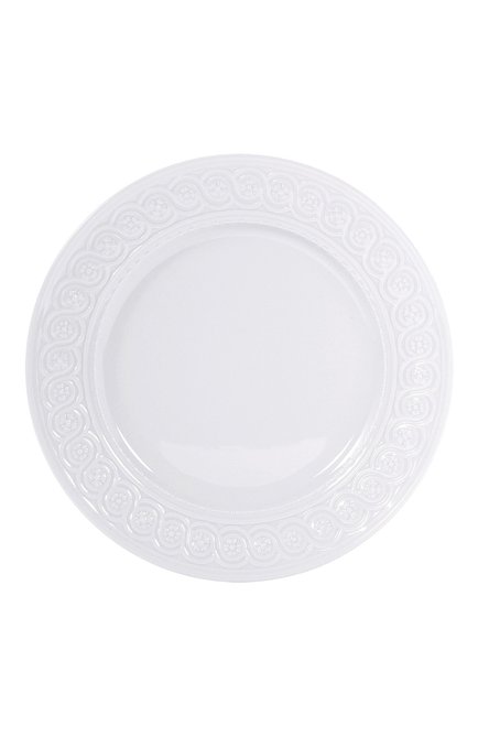 Тарелка обеденная louvre BERNARDAUD белого цвета по цене 5290 руб., арт. 0542/13 | Фото 1