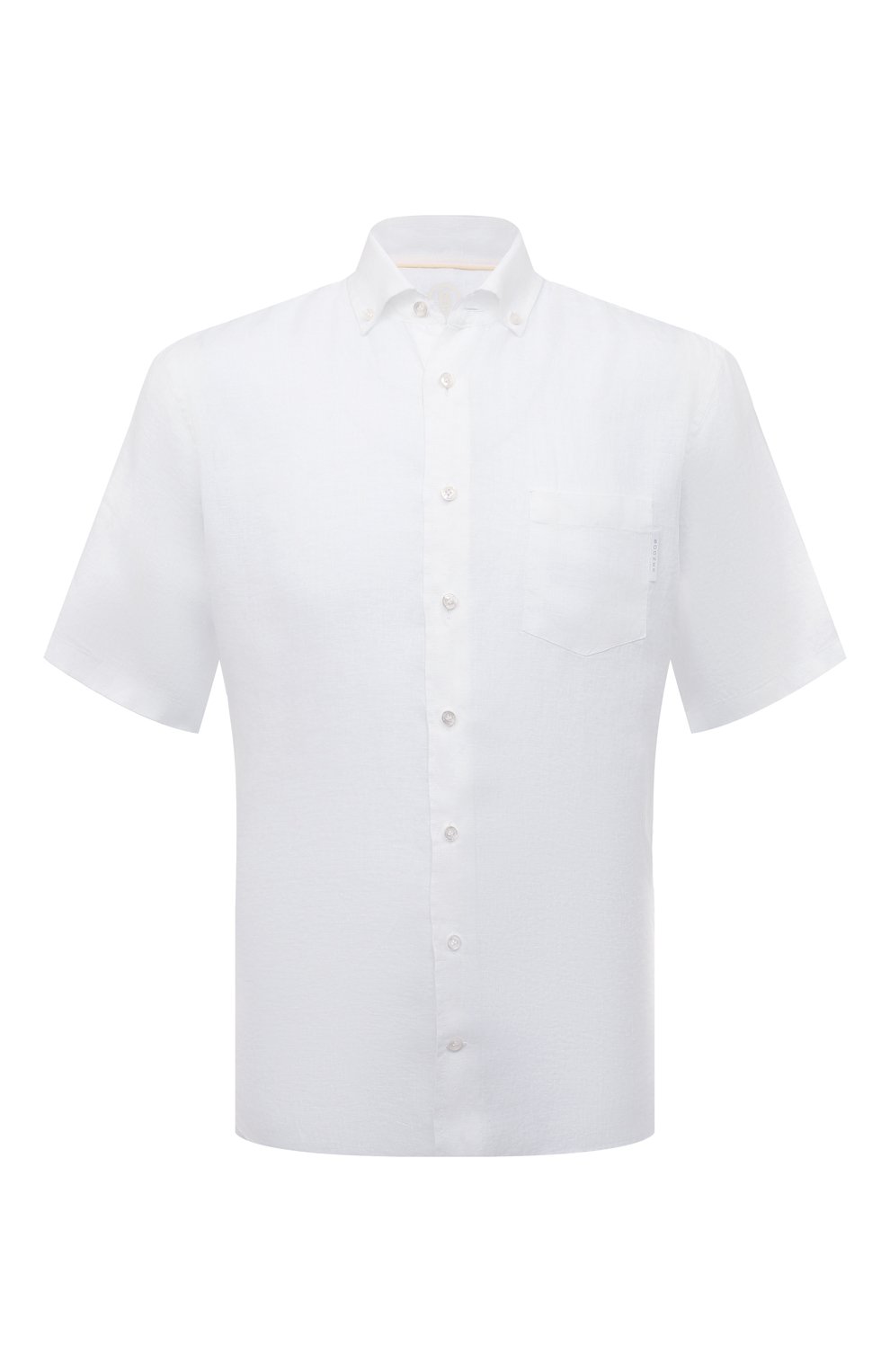 Льняная рубашка Bogner белого цвета