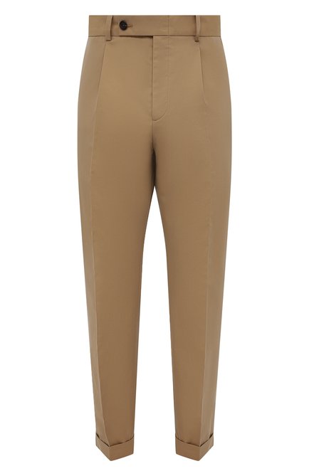 Мужские хлопковые брюки ALEXANDER MCQUEEN бежевого цвета по цене 75150 руб., арт. 653534/QRS44 | Фото 1