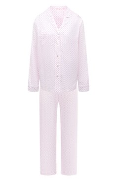 Женская хлопковая пижама DEREK ROSE светло-розового цвета, арт. 2012-NELS092 | Фото 1 (Материал сплава: Проставлено; Нос: Не проставлено; Материал внешний: Хлопок)