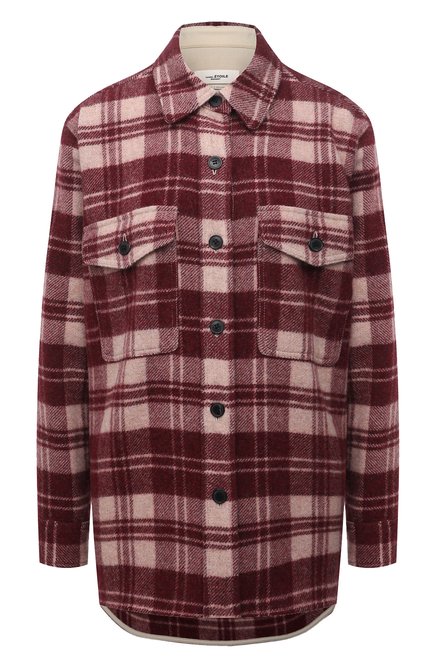 Женская шерстяная куртка ISABEL MARANT ETOILE бордового цвета по цене 46800 руб., арт. MA0944-22P004E/FAX0N | Фото 1