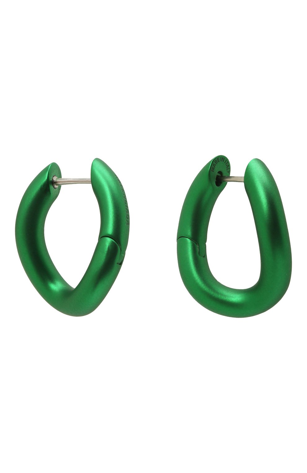 Женские серьги BALENCIAGA зеленого цвета, арт. 594158/TZ99V | Фото 3 (Материал: Металл)
