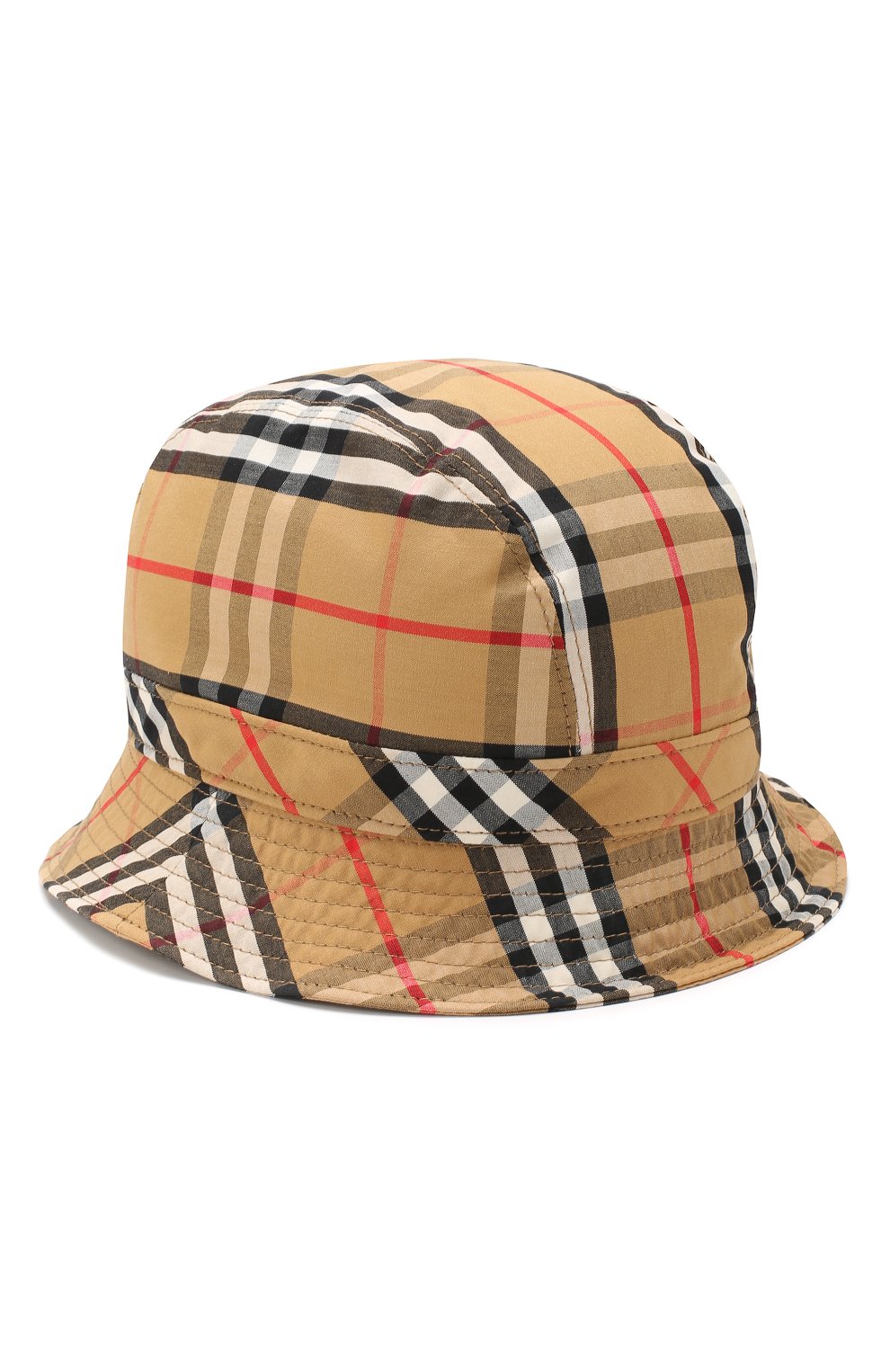 Женская хлопковая панама BURBERRY бежевого цвета, арт. 8006347 | Фото 1 (Материал: Текстиль, Хлопок; Статус проверки: Проверено, Проверена категория)