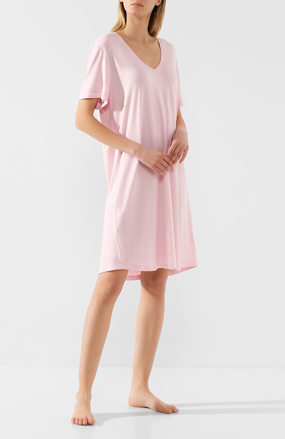 Женская сорочка DEREK ROSE розового цвета, арт. 1207-LARA001 | Фото 2 (Материал внешний: Синтетический материал; Статус проверки: Проверена категория)