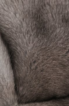 Мужская шапка-ушанка из меха норки FURLAND серого цвета, арт. 0011200110048600997 | Фото 3 (Материал: Натуральный мех)