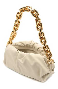 Женская сумка chain pouch BOTTEGA VENETA кремвого цвета, арт. 620230/VCP40 | Фото 5 (Сумки-технические: Сумки через плечо, Сумки top-handle; Размер: medium; Материал: Натуральная кожа; Региональные ограничения белый список (Axapta Mercury): RU; Материал сплава: Проставлено; Драгоценные камни: Проставлено)