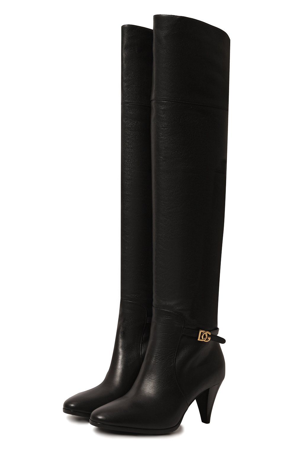 Кожаные ботфорты Dolce & Gabbana CU0660/AW695
