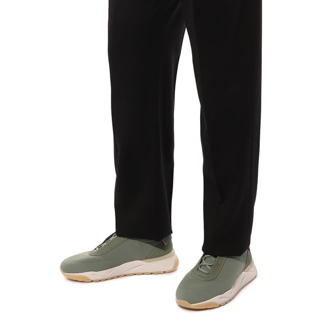Текстильные кроссовки Santoni  MBI021601BTTCSB3V24 Фото 3