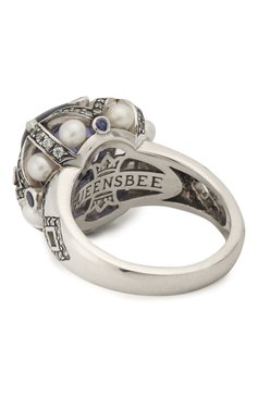 Женское кольцо pearls QUEENSBEE серебряного цвета, арт. 101344/9,73 | Фото 2 (Материал: Серебро)