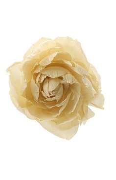 Женская брошь pion FLOWER ME кремвого цвета, арт. PION-NS023010L | Фото 1 (Материал: Текстиль)