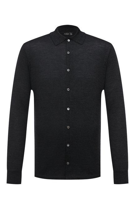 Мужская ш ерстяная рубашка VAN LAACK темно-серого цвета по цене 34250 руб., арт. SAFIN0/S00173 | Фото 1