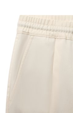 Детские хлопковые брюки BRUNELLO CUCINELLI кремвого цвета, арт. BS443P503C | Фото 3 (Материал внешний: Хлопок)