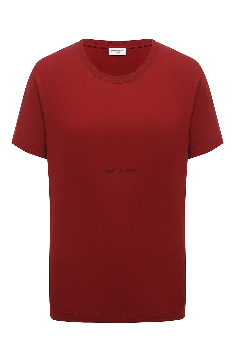 Хлопковая футболка Saint Laurent Красный 660774/YBYL2 5570721