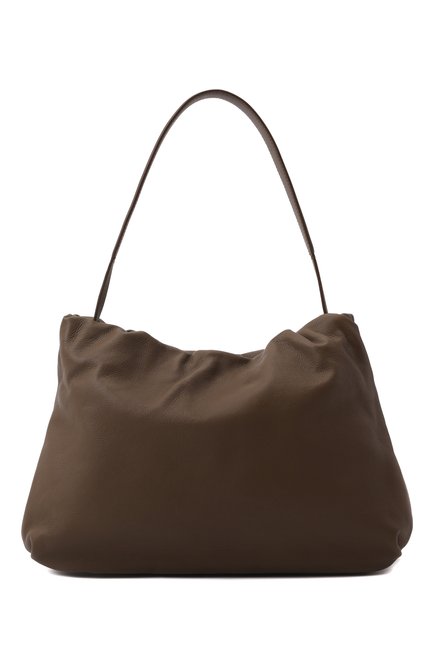 Женская сумка bourse THE ROW коричневого цвета, арт. W1307L97 | Фото 1 (Размер: medium; Материал: Натуральная кожа; Сумки-технические: Сумки top-handle)