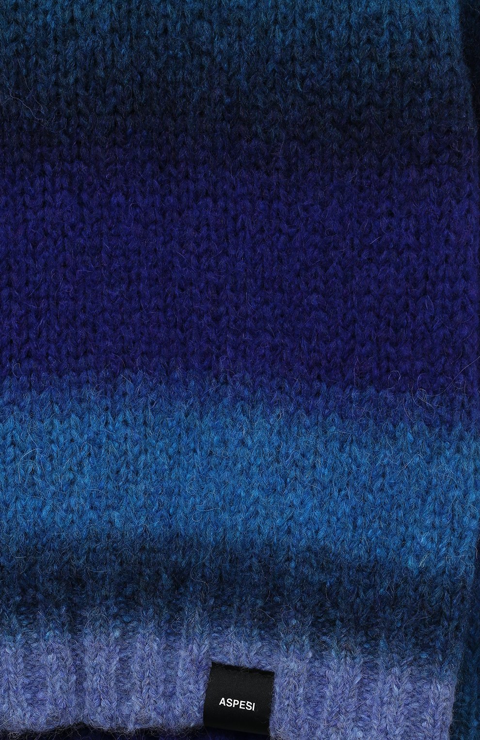 Детский свитер ASPESI синего цвета, арт. F23022MAEM905/4-8 | Фото 3 (Материал внешний: Шерсть, Синтетический материал; Рукава: Длинные; Материал сплава: Проставлено; Драгоценные камни: Проставлено; Мальчики Кросс-КТ: Свитер-одежда)